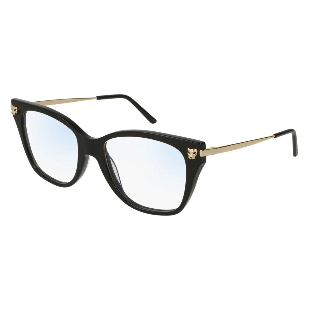 ISO Cartier - Optical Glasses CT0026O BLACK & GOLD EYEWEAR - Picture 1 of 2